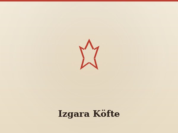 Izgara Köfte
